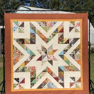 Guiding Star quilt pattern mat