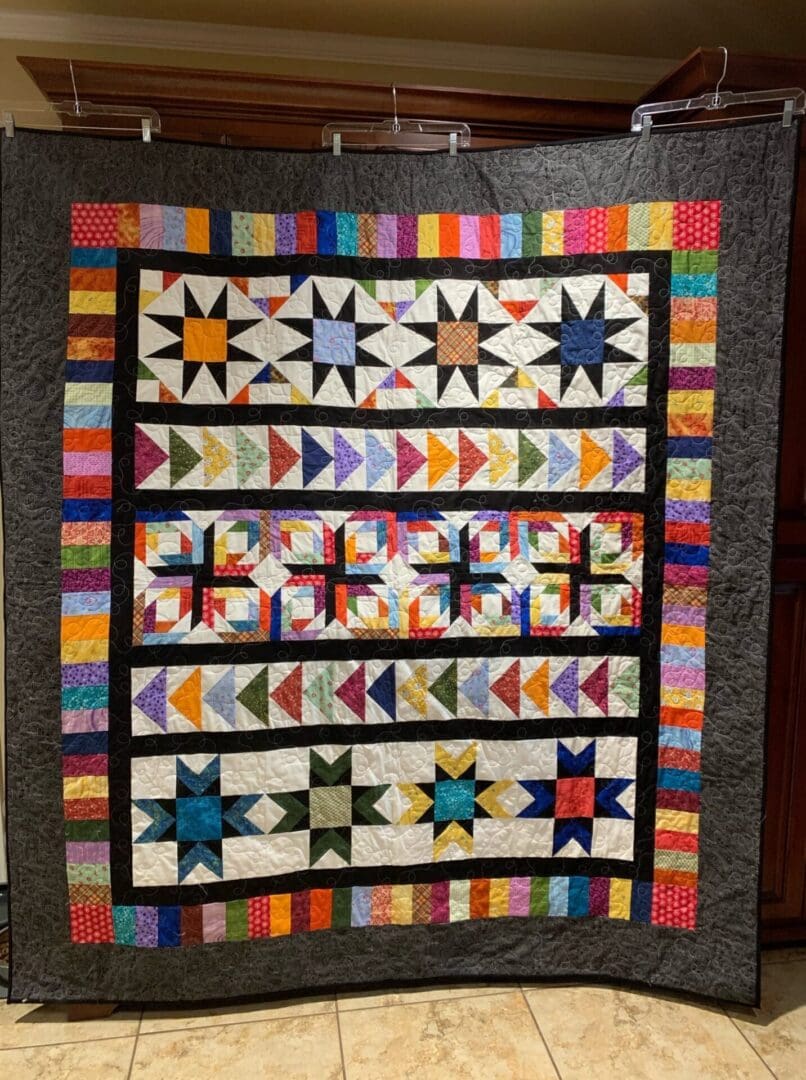 Curiosity quilt made by Becky