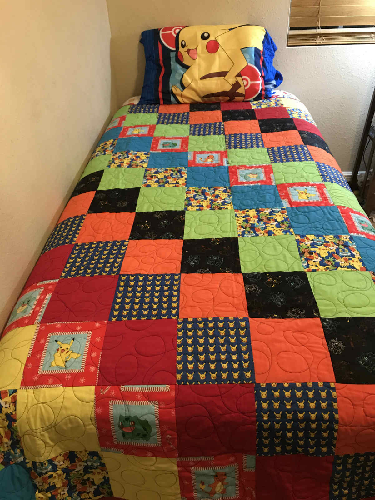 Pokemon Quilt Bedsheet for kids